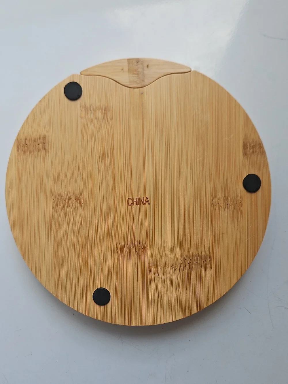 NEW Bamboo Cheese Board with 3-Piece Stainless Serving Set - Natural Bamboo